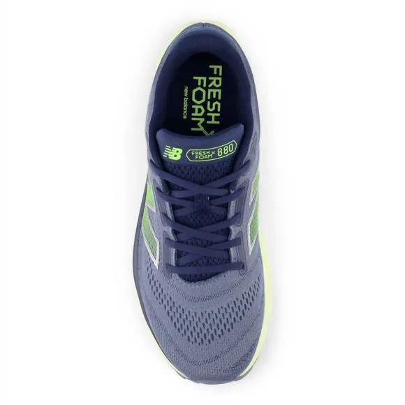 NEW NEW BALANCE men's 880 v14 running sneakers in arctic grey with limelight and