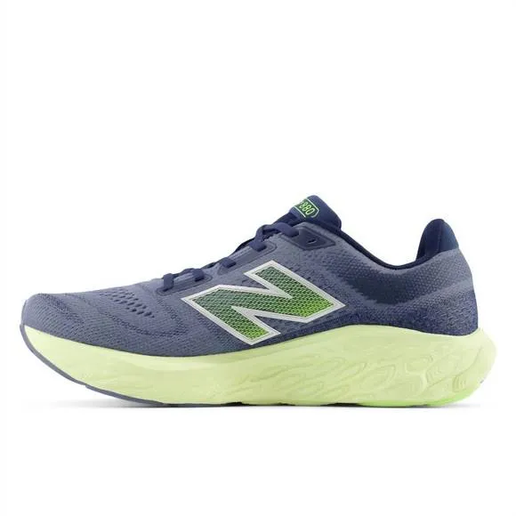 NEW NEW BALANCE men's 880 v14 running sneakers in arctic grey with limelight and