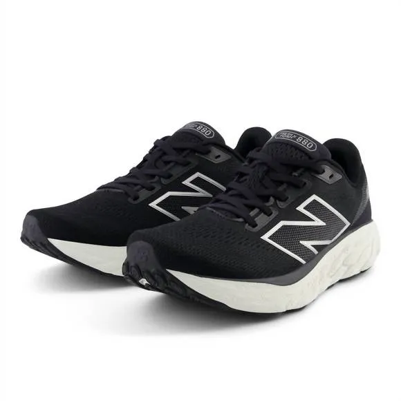 NEW NEW BALANCE women's 880 v14 running sneakers in black with sea salt and silv