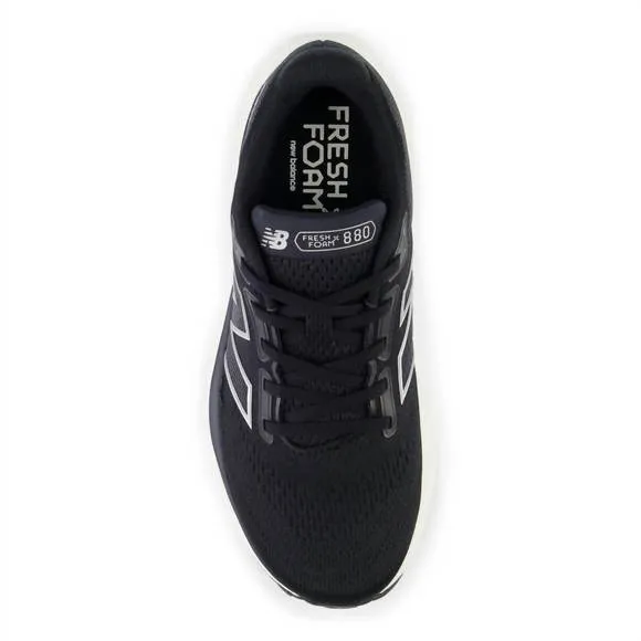 NEW NEW BALANCE women's 880 v14 running sneakers in black with sea salt and silv