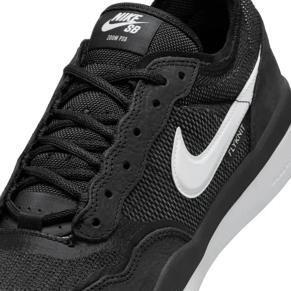 NEW NIKE men's sb ps8 sneaker in black/white