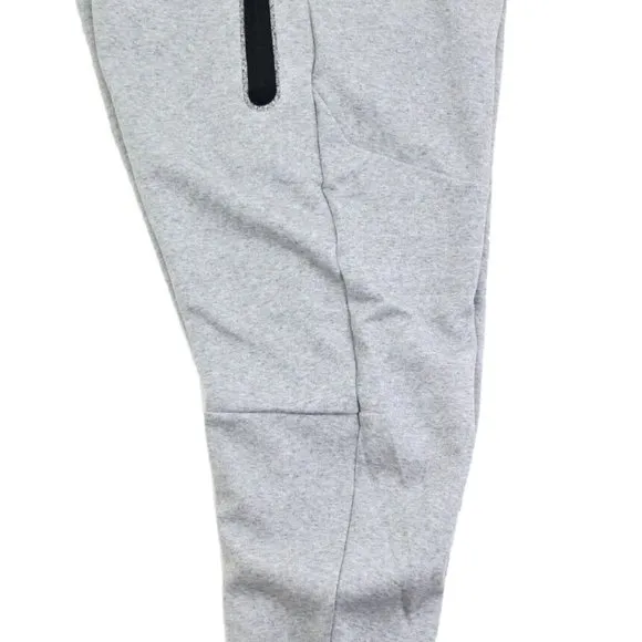 New Nike Revival Tech Fleece Joggers Black/Heather Grey Men's Size XL DR9162-010