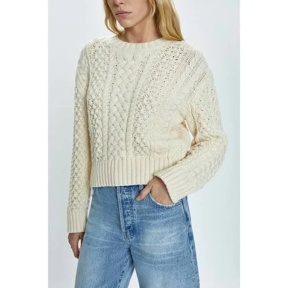 NEW PISTOLA quinn sweater in ivory