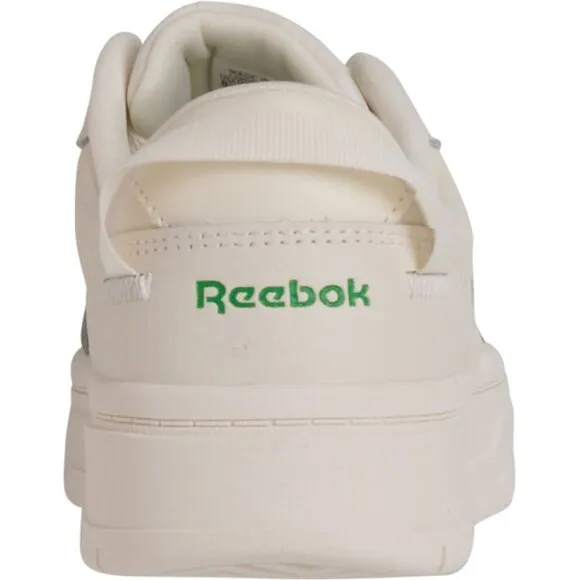 NEW Reebok Tech G Geo Lifestyle Sneakers GENUINE LEATHER Chalk/R/Glen Gr…
