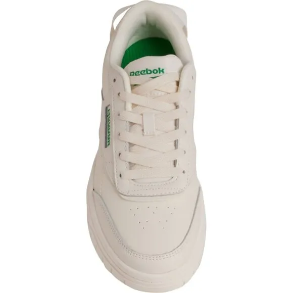 NEW Reebok Tech G Geo Lifestyle Sneakers GENUINE LEATHER Chalk/R/Glen Gr…