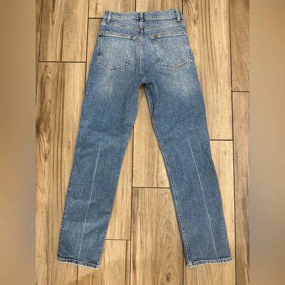 New! Reformation Liza Ultra High Rise Straight Jeans in Malta sz 27 $168