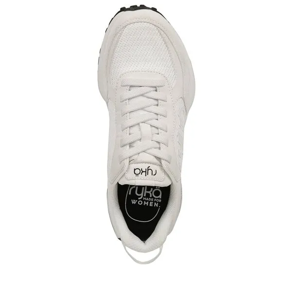 NEW RYKA Jog On Slip On Retro Sneakers white for women 462tn