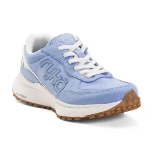 NEW RYKA Wide Width Jog On Slip On Retro Sneakers Hydrangea for women 563mn