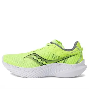 NEW SAUCONY men's kinvara 14 running sneakers in citron/black
