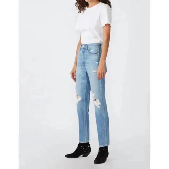 NEW SLVRLAKE virginia slim jeans in rolling waters