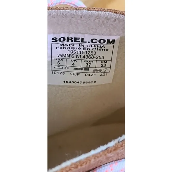 New Sorel Joan of Arctic Wedge III Lace Boot — Waterproof Suede Tawny Buff Sz 6