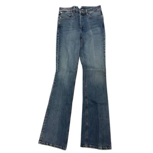 NEW SPRWMN women's micro flare jean in blue