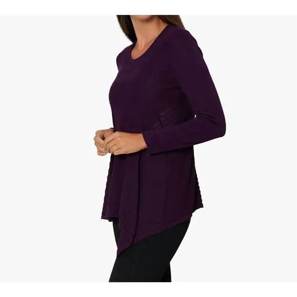 NEW STELLA CARAKASI just right sweater in amethyst