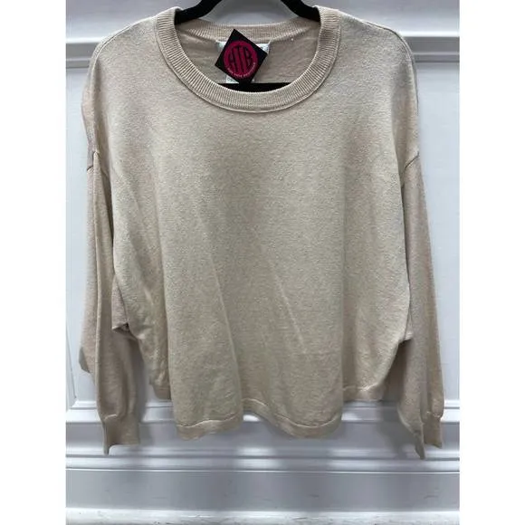 NEW STITCH &amp; NEEDLE halle spring crewneck sweater in sand