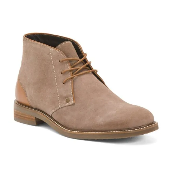 NEW TESTOSTERONE Men's Suede Air Alert Chukka Boots Beige 563mn