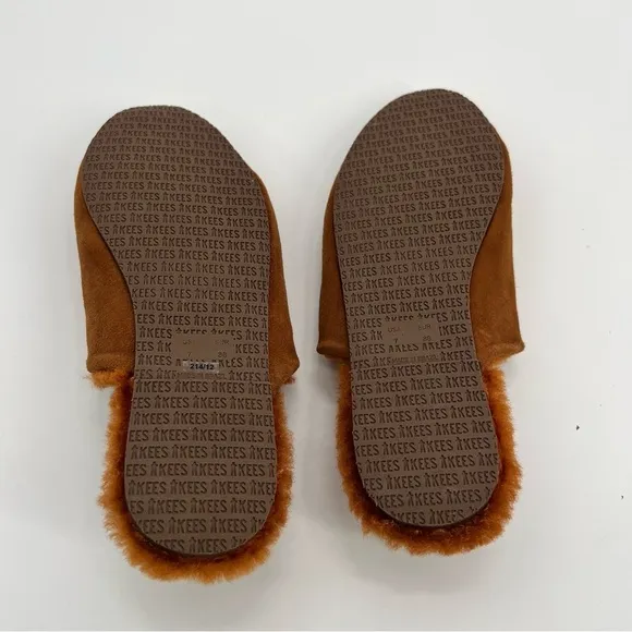 New TKEES Ines Shearling Slide On Mule Sandal Fur Size 7 Flat Loafers