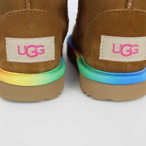 NEW UGG Rainbow Genuine Shearling Boot (Toddler)– Cozy &amp; Stylish Winter Boots