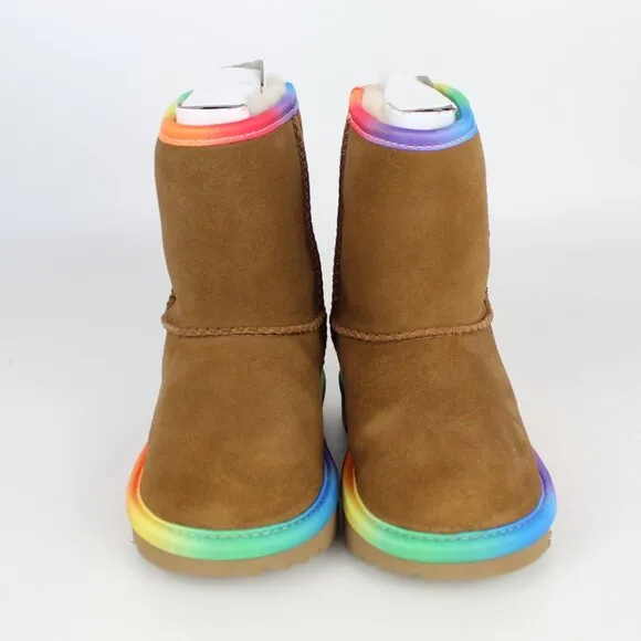 NEW UGG Rainbow Genuine Shearling Boot (Toddler)– Cozy &amp; Stylish Winter Boots