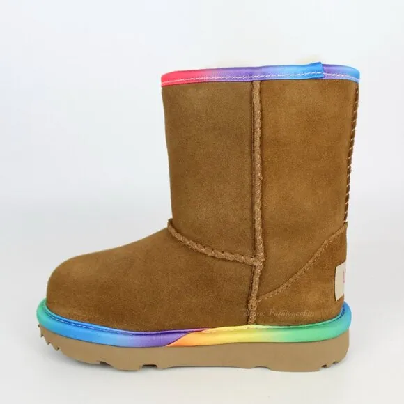 NEW UGG Rainbow Genuine Shearling Boot (Toddler)– Cozy &amp; Stylish Winter Boots