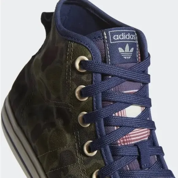 New Unisex- Adidas Nizza Originals Hi RF Tech Indigo Sneakers Men's 7