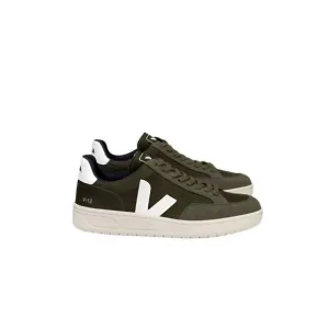 NEW VEJA men v-12 b-mesh sneaker in olive/white