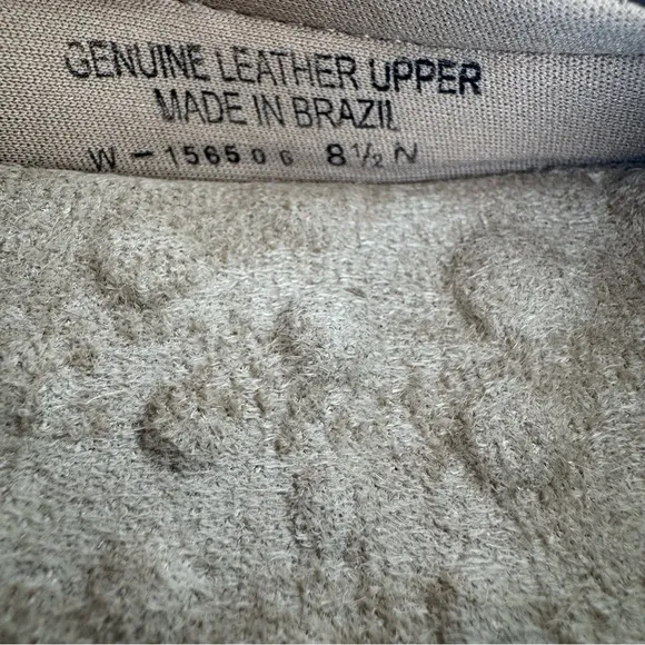 New Walking Cradles Tess Gold/Bronze Leather Comfort Ballet Flats Size 8.5 N