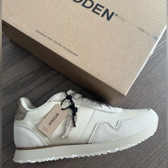 New! 🇩🇰 WODEN sneakers nora III Euro 39 leather nylon low top lace trainers 👟