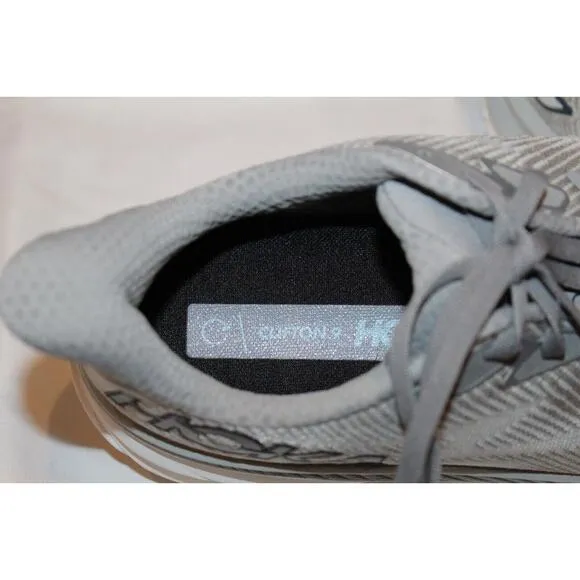 NIB Hoka One One Men's Clifton 9 Running Athletic Sneakers HMBC‎ GRAY