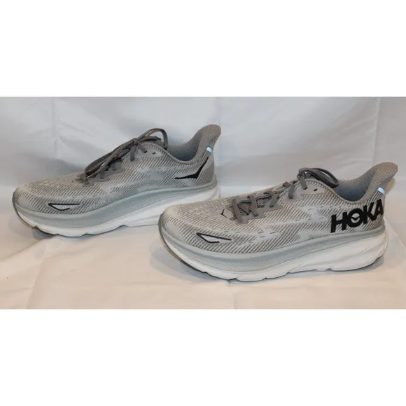 NIB Hoka One One Men's Clifton 9 Running Athletic Sneakers HMBC‎ GRAY