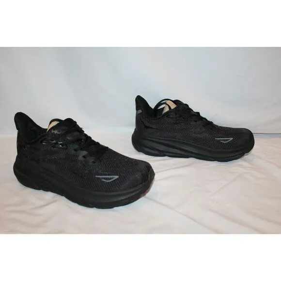 NIB HOKA ONE WOMEN'S CLIFTON 9 BLACK‎ BBLC RUNNING ATHLETIC SNEAKERS