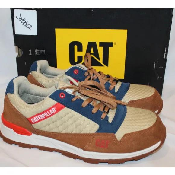 NIB Men's‎ Caterpillar Venward Comp Toe Work Shoe P91478 Brown Sugar Sneakers 10