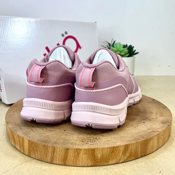 NIB Ryka |  Hypnotize Vintage Pink Mesh Leather Sneakers 19635L 1650 Size 8W