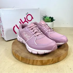 NIB Ryka |  Hypnotize Vintage Pink Mesh Leather Sneakers 19635L 1650 Size 8W