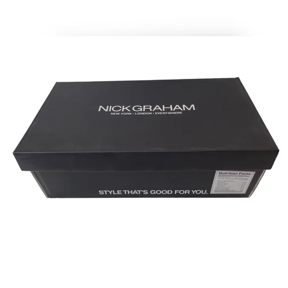 Nick Graham London Men's Dark Gray Suede Leather Altred Loafers Shoes Size 8 New