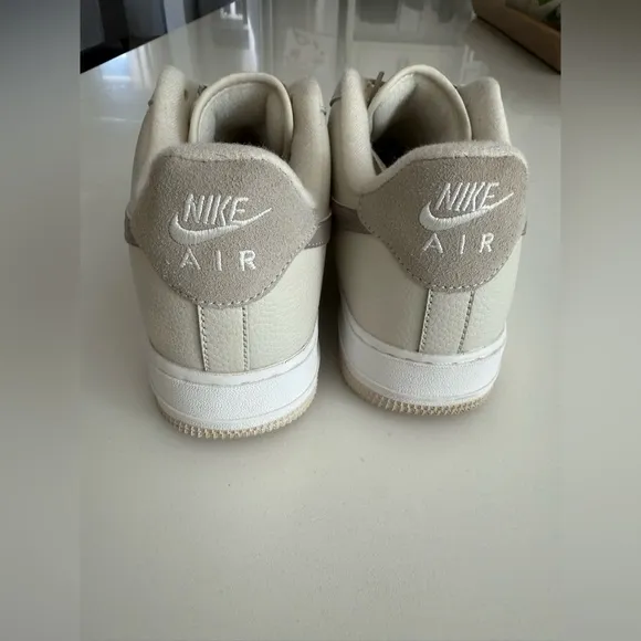 Nike Air Force 1 Low 07 Moon Fossil FB8483-100 Neutral Leather Womens Size 8