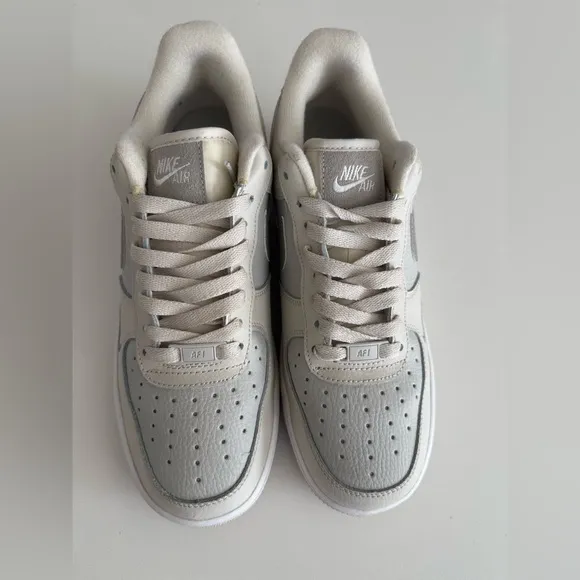 Nike Air Force 1 Low 07 Moon Fossil FB8483-100 Neutral Leather Womens Size 8