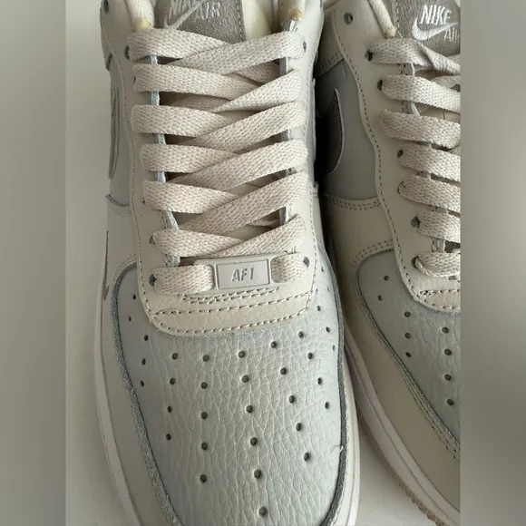 Nike Air Force 1 Low 07 Moon Fossil FB8483-100 Neutral Leather Womens Size 8