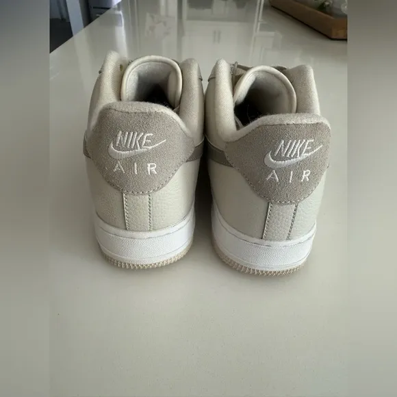 Nike Air Force 1 Low 07 Moon Fossil FB8483-100 Neutral Leather Womens Size 8