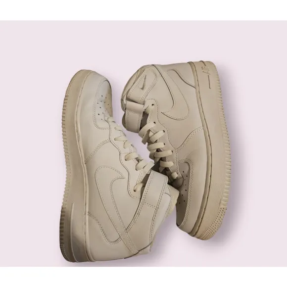 Nike Air Force 1 Mid Sneakers Men's Size 9 White Neutral w/Box