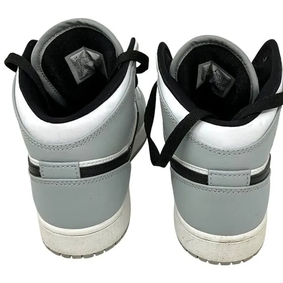 Nike Air Jordan 1 Mid Light Smoke Grey 4 Youth High Tops Sneakers Unisex