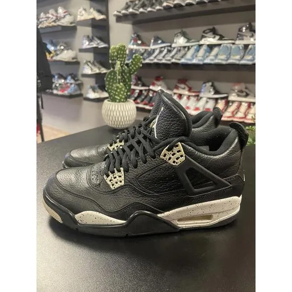 Nike Air Jordan 4 Retro LS Oreo Black 314254-003 Mens Size 8