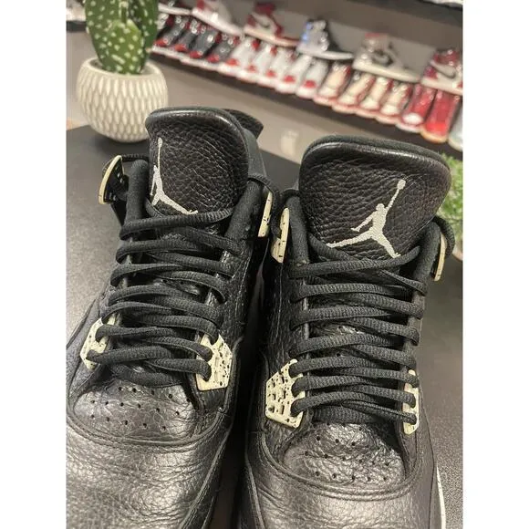 Nike Air Jordan 4 Retro LS Oreo Black 314254-003 Mens Size 8