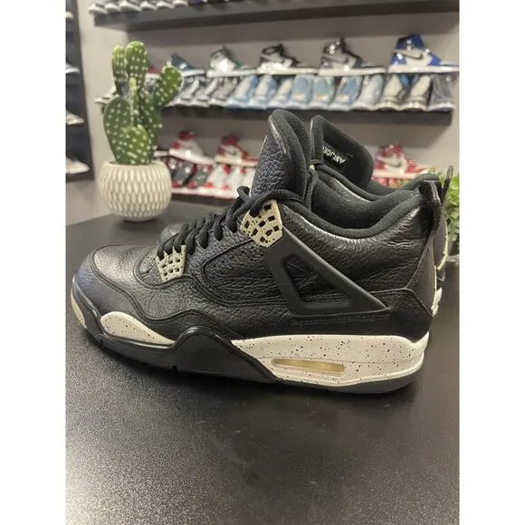Nike Air Jordan 4 Retro LS Oreo Black 314254-003 Mens Size 8