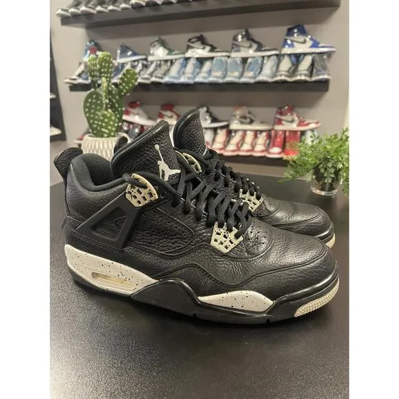 Nike Air Jordan 4 Retro LS Oreo Black 314254-003 Mens Size 8