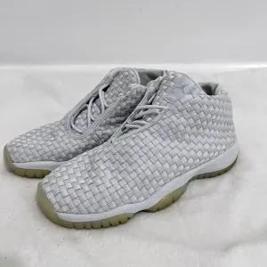 Nike Air Jordan Future Pure Platinum Low Gray Boy Sneaker Size 4 Y Braided