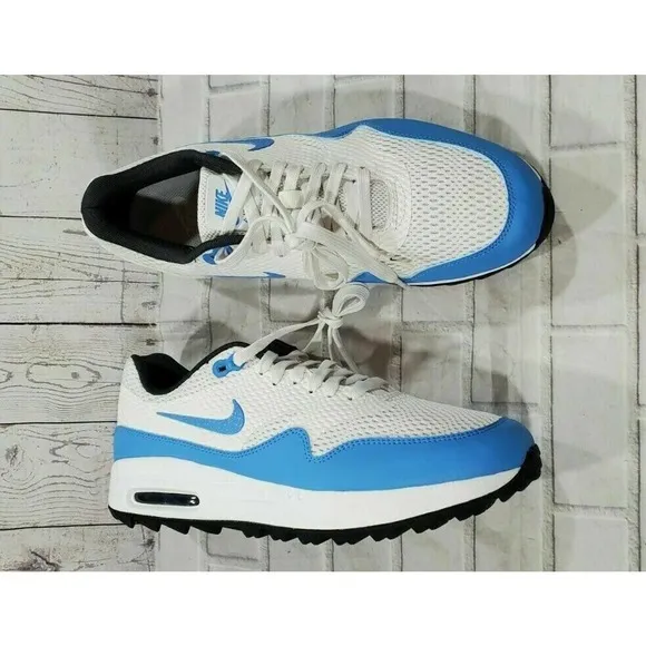 Nike Air Max 1 Golf Sneakers Spikeless CI7576-101 UNC University Blue MENS 7.5