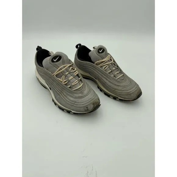 Nike Air Max 97 Gray White Full Length Reflective Air Sneakers Men's Size 13