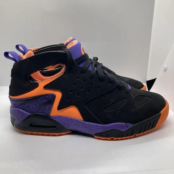 Nike Air Tech Challenge Huarache Size 7.5 Black Shoes Sneakers 630957-002