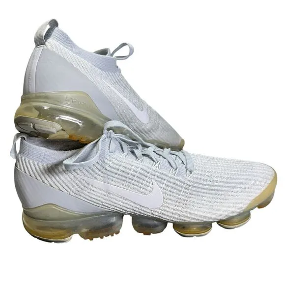 Nike Air VaporMax Flyknit 3 Sneakers Pure Platinum Men 13