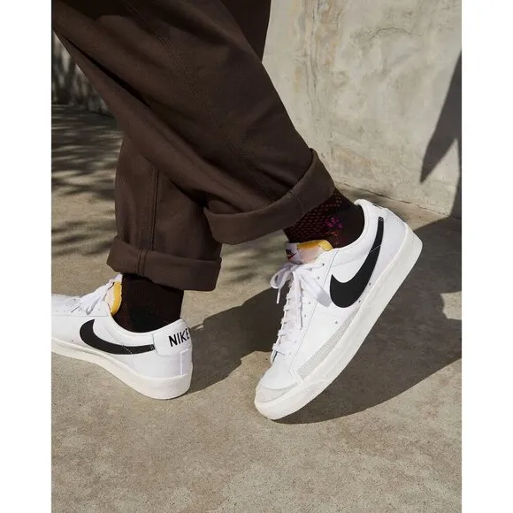 Nike Blazer Low '77 Sneakers in White Black Sail 8.5 with box Womens Athletic Sh